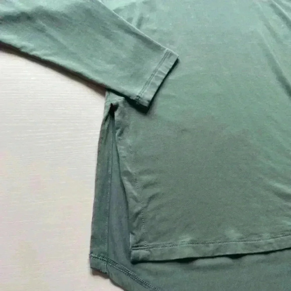 ALL IN MOTION Modal Blend Long Sleeve Tee Olive Green Sz XS - Picture 4 of 11
